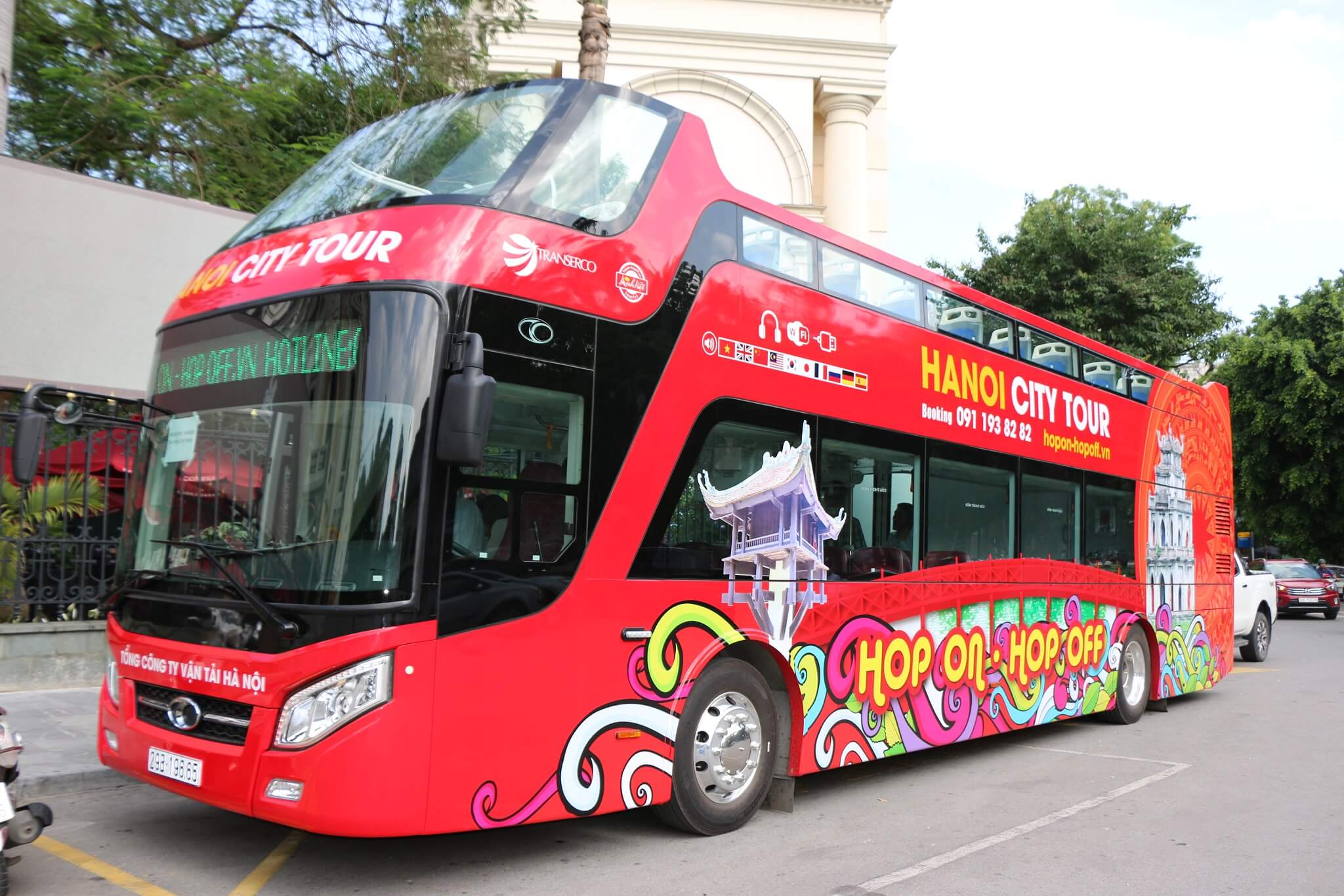 open bus tour hanoi